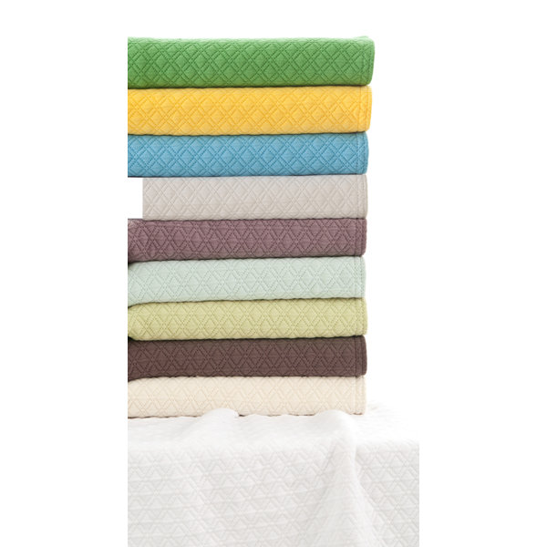 Pine Cone Hill Diamond Matelasse Cotton Coverlet Collection & Reviews